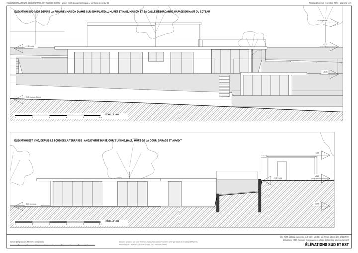 Élévations, maison fictive du portfolio HôteKit