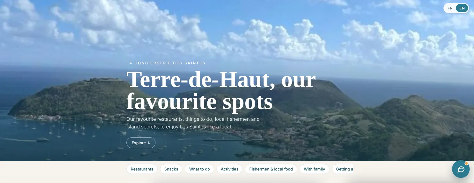 Guide de Terre-de-Haut pour les voyageurs de la Conciergerie des Saintes